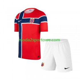 Koszulka Norwegia Dziecięcy Domowe Stroje Piłkarskie World Cup 2026 Krótki Rękaw